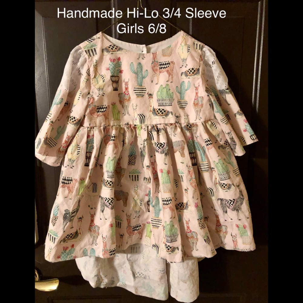 Handmade Hi Lo 3/4 Sleeve Shirt